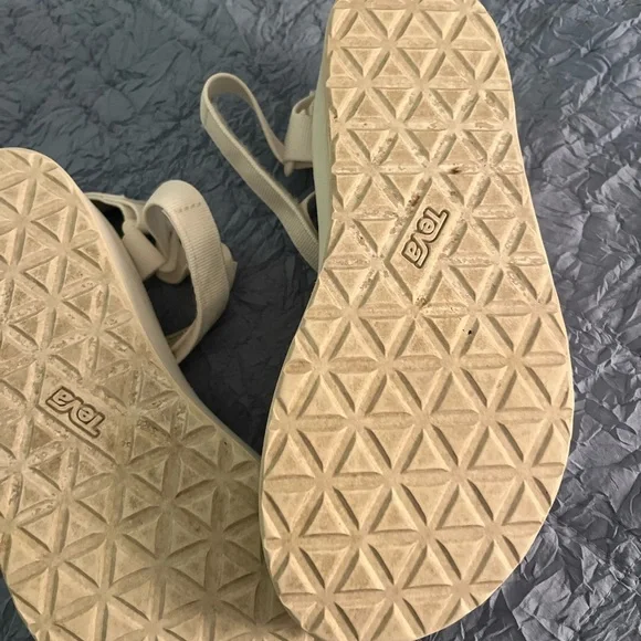 Teva Platform White Sandals Womens size 8 - Picture 3 of 4
